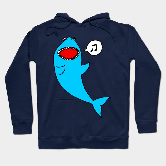 Singing Shark Hoodie by SterryCartoons